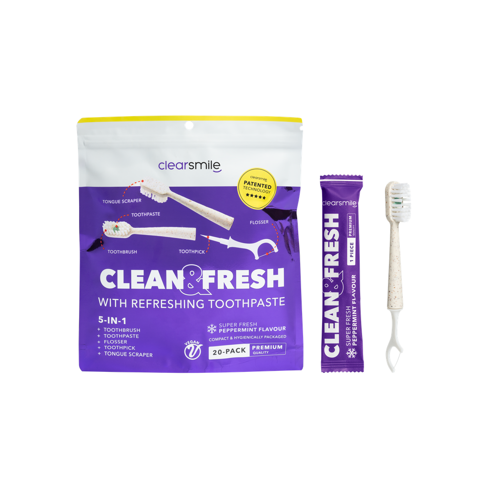 5 in 1 Tooth Brush - Clean & Fresh - Peppermint