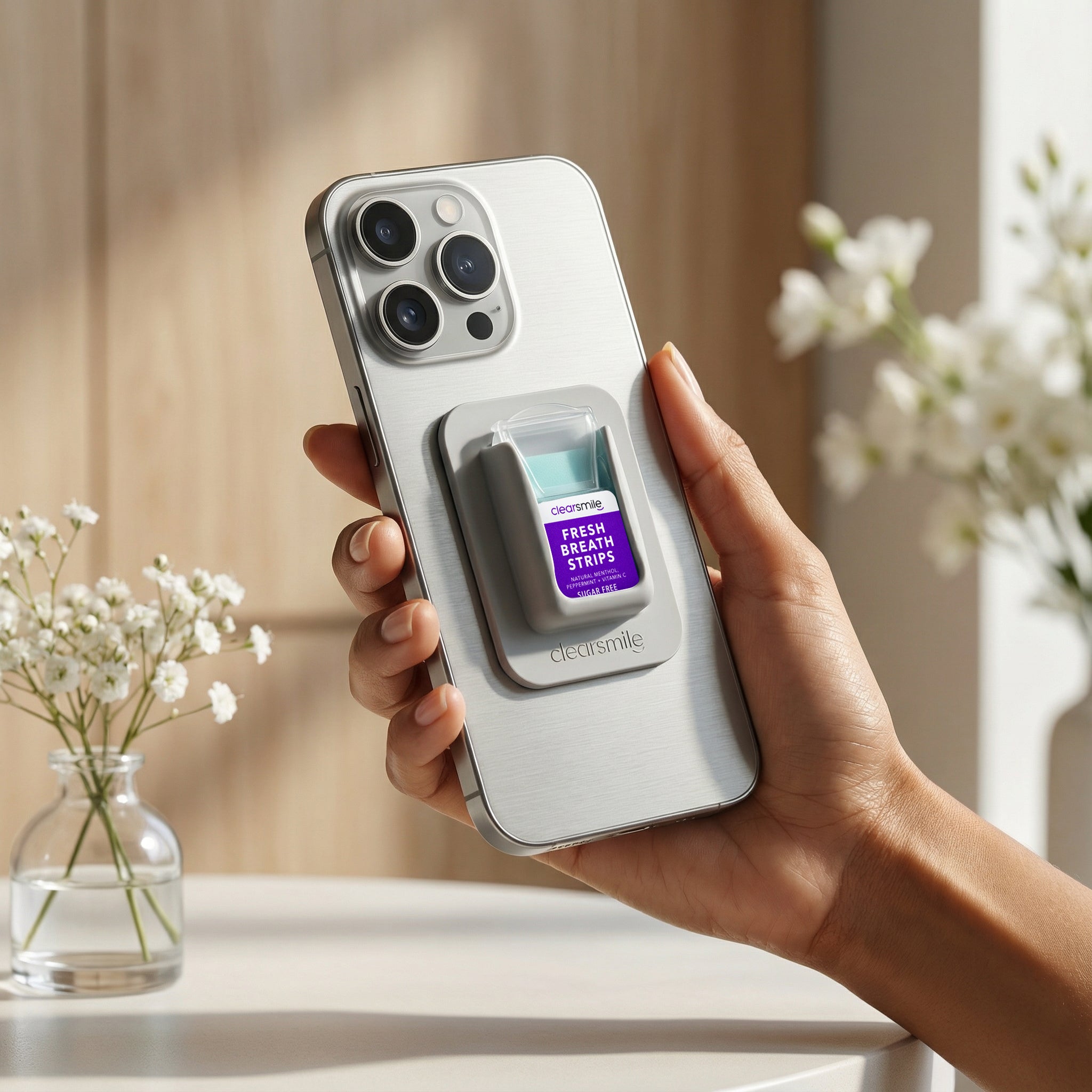 Breath Strips Holder - Gray