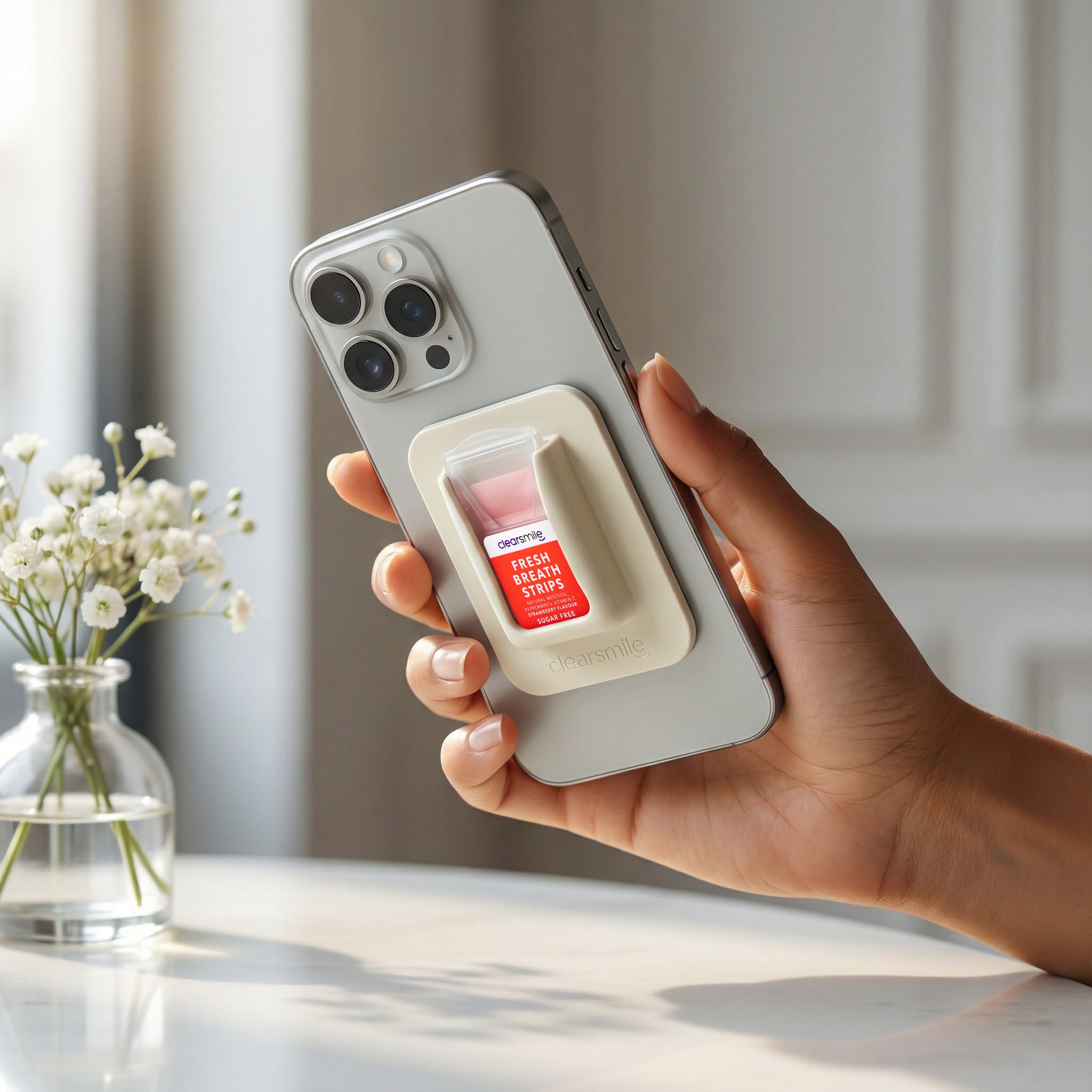 Breath Strips Holder - Nude