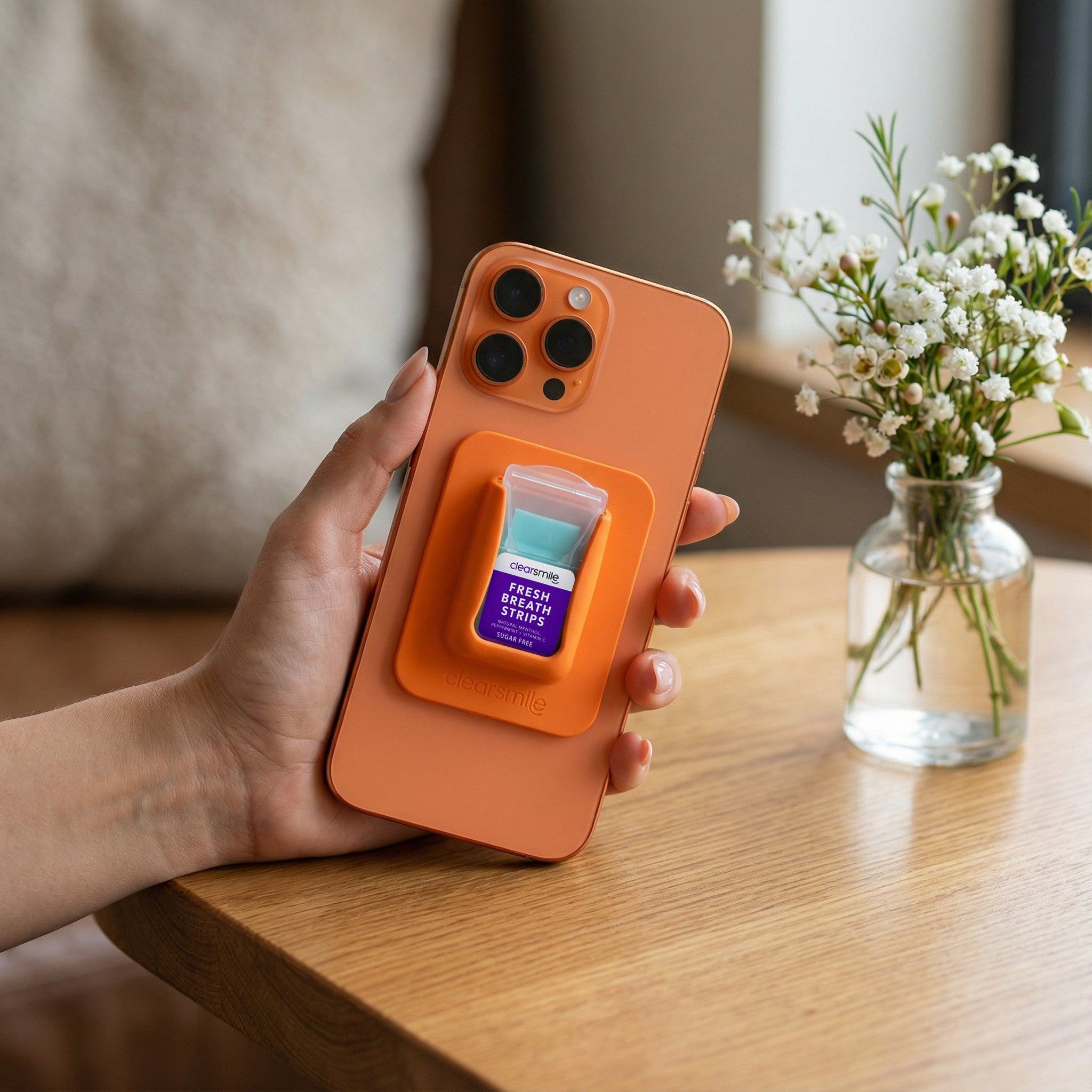 Breath Strips Holder - Orange