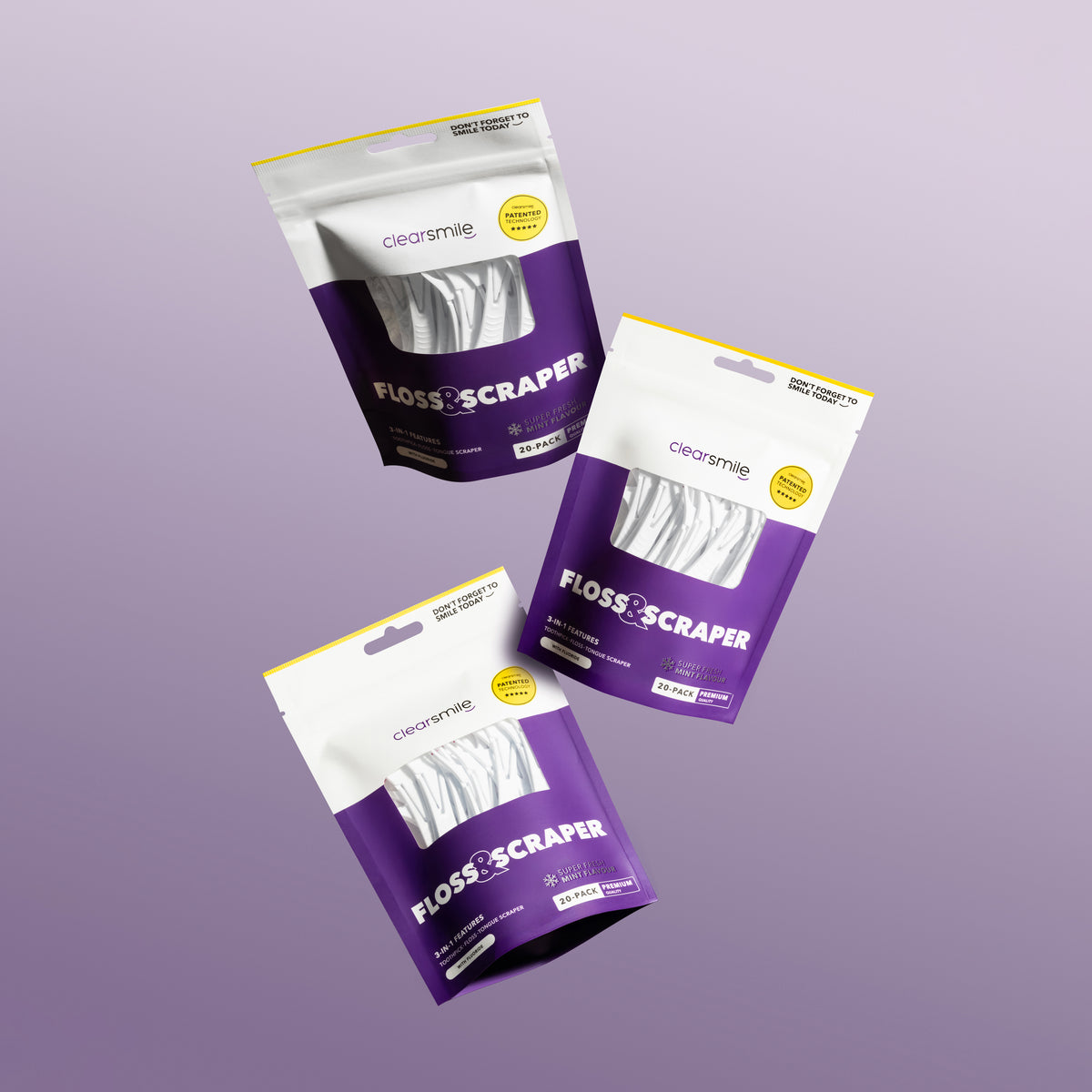 Clearsmile 3-in-1 Floss & Tongschraper - foto 3