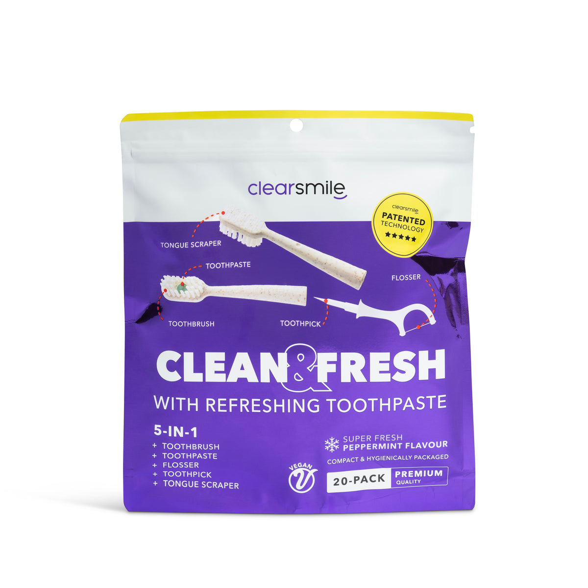 5 in 1 Tooth Brush · Clean & Fresh · Peppermint, afbeelding 1