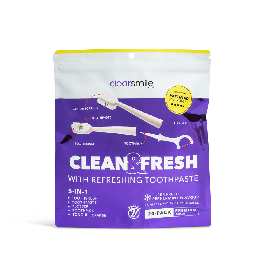 5 in 1 Tooth Brush - Clean & Fresh - Peppermint
