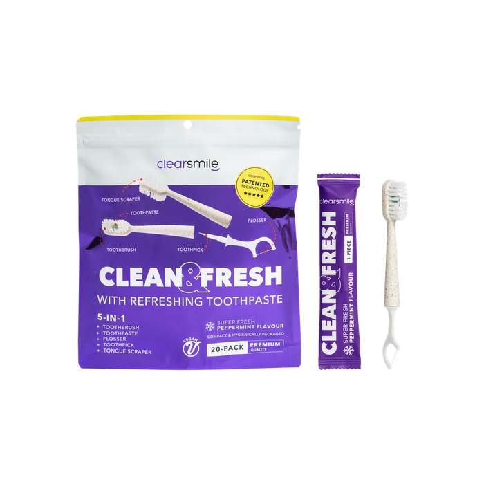 5 in 1 Tooth Brush - Clean & Fresh - Peppermint