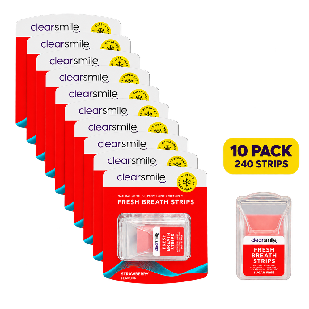 Fresh Breath Strips Strawberry - 10 Pack