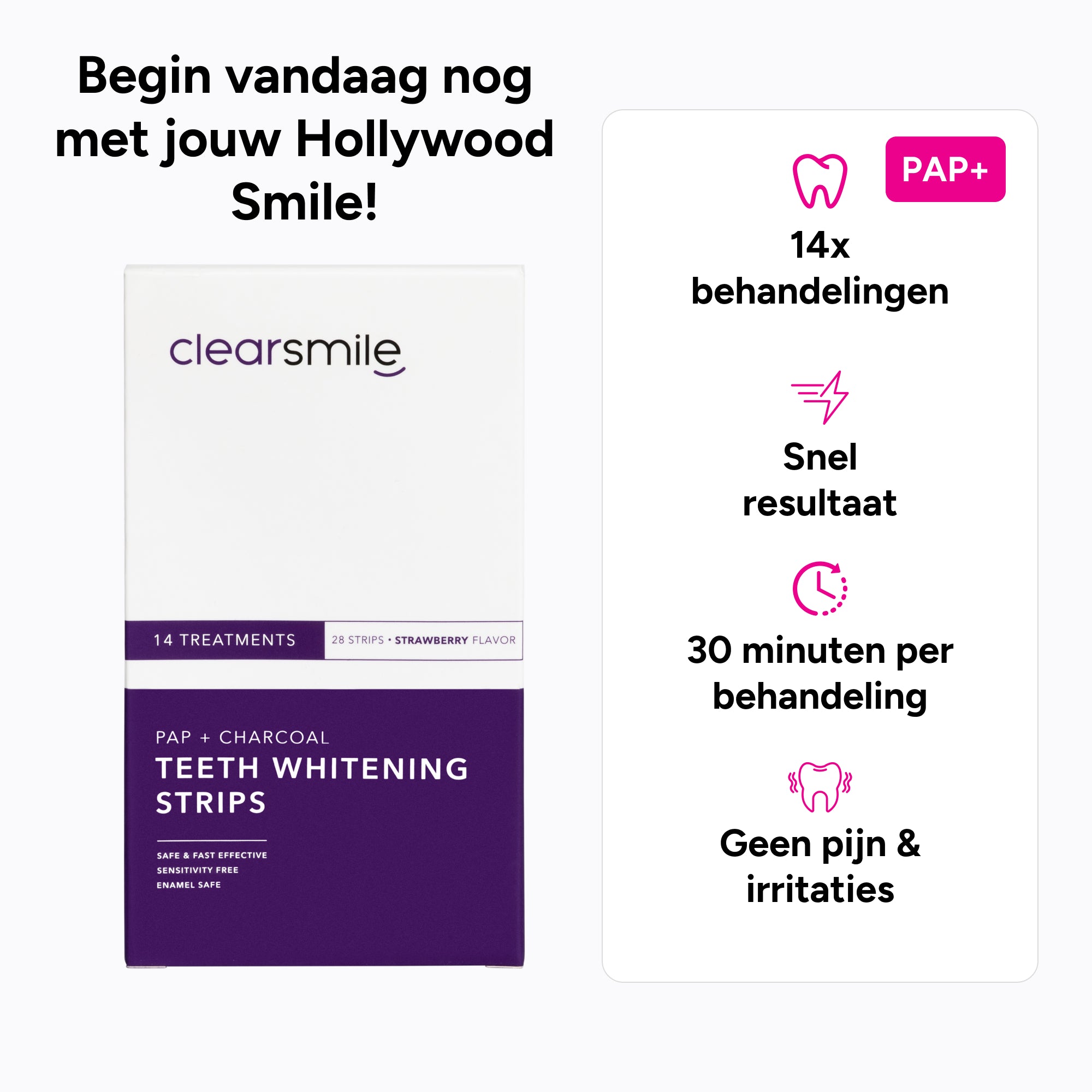 PAP+ Whitening Strips
