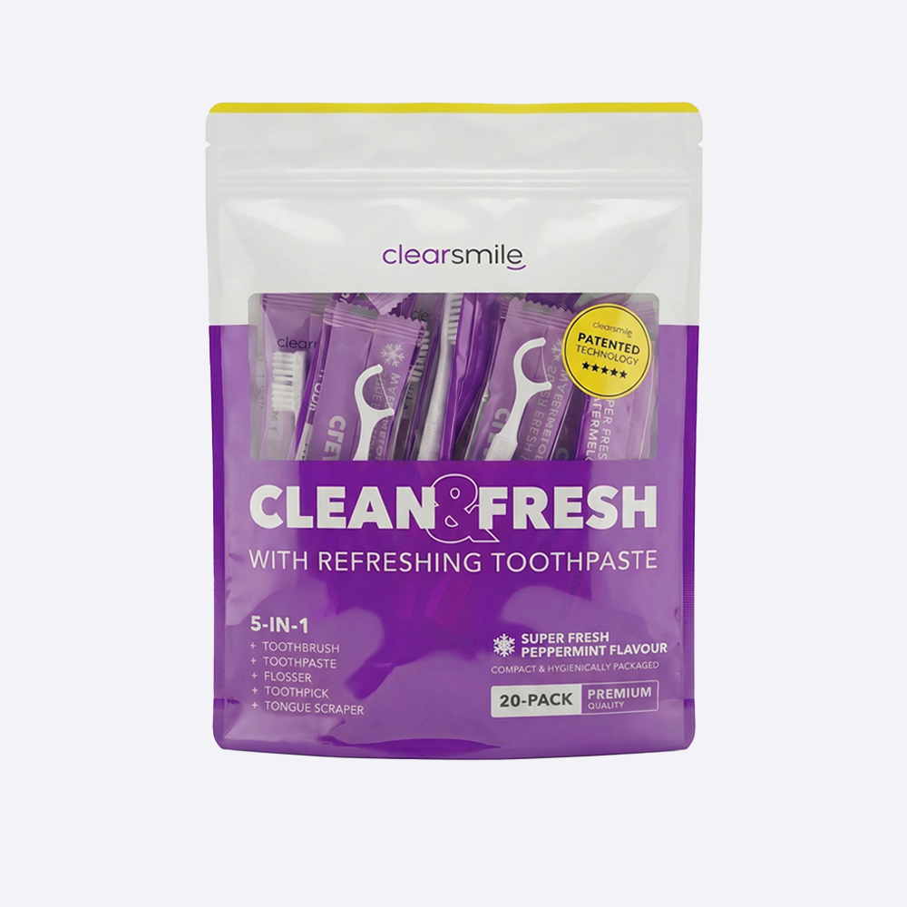 5 in 1 Tooth Brush - Clean & Fresh - Peppermint