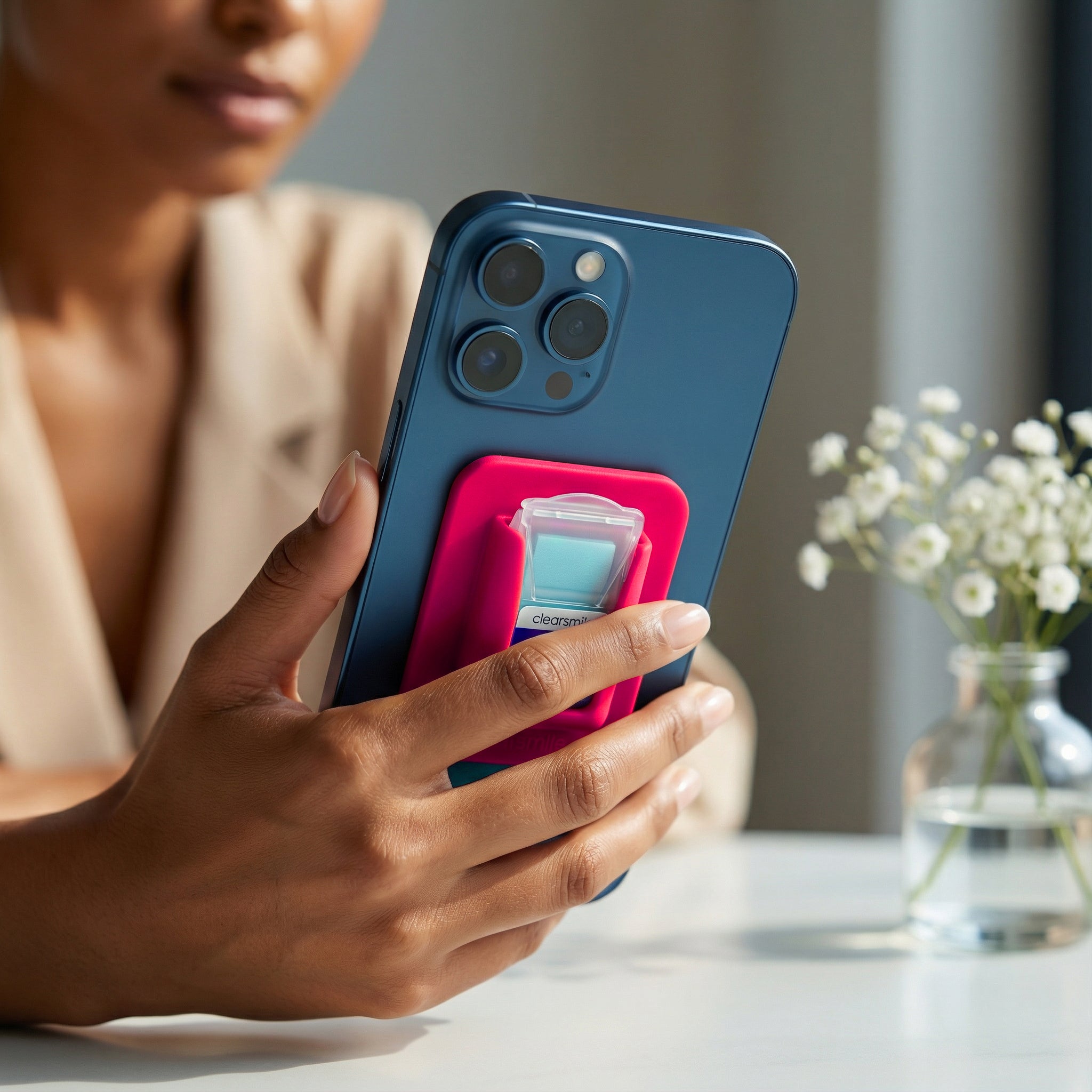 Breath Strips Holder - Rose Red